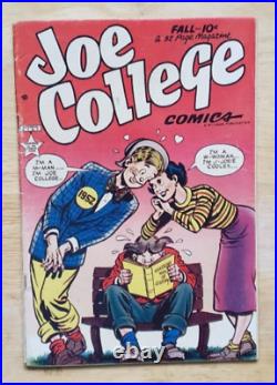 Joe College Comics #1 (1949) Vg Rare Early Frazetta Golden Age Comics