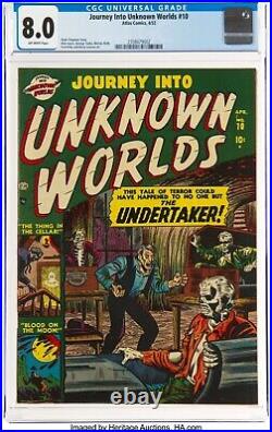 Journey Into Unknown Worlds #10 (Atlas, 1952) CGC VF 8.0 Off-white pages