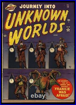Journey Into Unknown Worlds #11 FN/VF 7.0 Everett Cover! Golden Age Horror