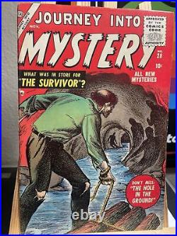 Journey into Mystery #28 VG+ Pre-Hero Marvel Golden Age Horror Comic 1955