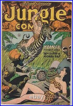 Jungle Comics #73 Nice Golden Age GG Fiction House Comic 1946 VGF