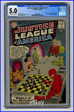 Justice League of America #1 CGC 5.0 Premiere HOT MOVIE DC Comics 10c Golden Age