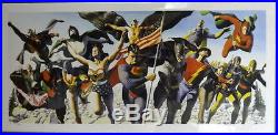 Justice Society The GOLDEN AGE Framed GICLEE #224/500 HAND SIGNED Alex Ross