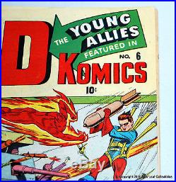 KID KOMICS 1944 #6 GOLDEN AGE Timely Comic Book WWII Japanese Human Torch Cover
