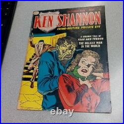 Ken Shannon #7 golden age quality comics 1952 Reed Crandall Weird Menace cover