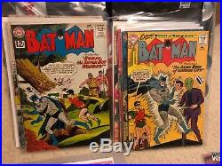 Late Golden Age / Silver Age Batman collection Mid-grade 18 comics withkeys