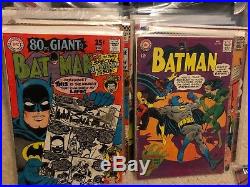 Late Golden Age / Silver Age Batman collection Mid-grade 18 comics withkeys