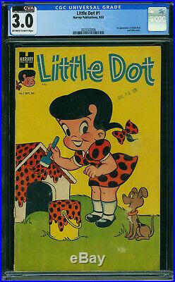 Little Dot #1 CGC 3.0 Harvey 1953 1st Richie Rich! Key Golden Age! CVA! K12 cm
