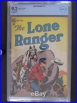 Lone Ranger #2 -NEAR MINT- CBCS 9.2 NM- Dell 1948 Golden Age 2nd HIGHEST GRADE