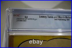 Looney Tunes and Merrie Melodies Comics #1 CGC 3.5 Dell Publishing 1941 Comics