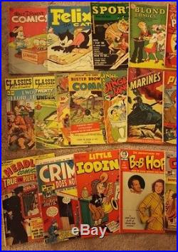 Lot of 23 Vintage Golden Age Comic Books (1940's-50's)