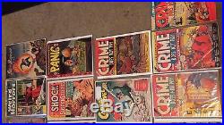 Lot of 25 Golden Age Comics Cap Marvel Jr Super Magician 3-D Crypt of Terror mor