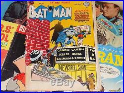Lot of 29 GOLDEN AGE / SILVER AGE COMIC BOOKS BATMAN #64, BASEBALL THRILLS #2