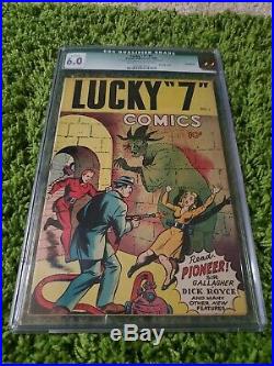 Lucky 7 Comics #1 CGC 6.0 Q Good Girl Bondage Cover One-Shot Golden Age 1944