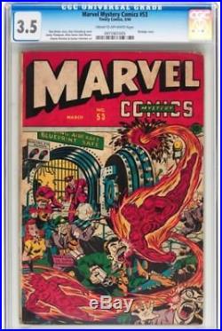 MARVEL MYSTERY COMICS #53 (Bondage Cover) CGC 3.5 Golden Age 1944 Schomburg