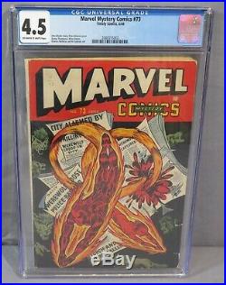MARVEL MYSTERY COMICS #73 (Human Torch) CGC 4.5 Timely Comics 1946 Golden Age