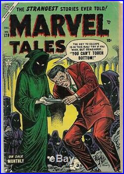 MARVEL TALES #129 YOU CAN'T TOUCH BOTTOM! GOLDEN AGE HORROR Atlas Comics 1954
