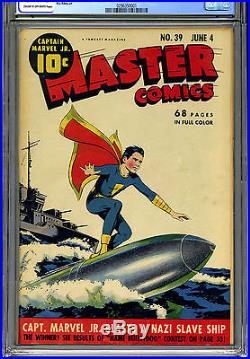 Master Comics #39, 1943, Fawcett, Golden Age Comic, Cgc 5.0