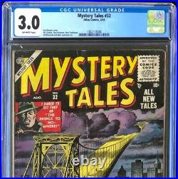 MYSTERY TALES #32 (Atlas 1955) CGC 3.0 Rare! Golden Age Horror Comic