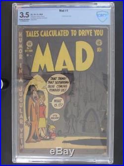 Mad #1 CBCS 3.5 VG- EC 1952 1st Satire comic book Golden Age