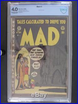 Mad #1 CBCS 4.0 VG EC 1952 1st Satire comic book Golden Age