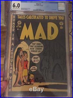 Mad #1/Golden Age E. C. Comic Book/1st Satire Comic/CGC 6.0 Universal CROW