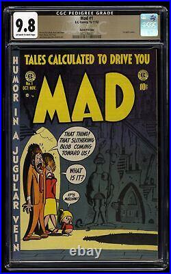 Mad (1952) #1 CGC NM/M 9.8 Off White to White Highest Graded! Gaines File Copy