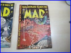 Mad #6 #7 #10 Ec Golden Age 3 Comics All Complete Really Low Grade Please Read