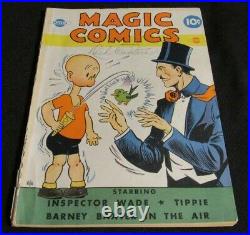Magic Comics #8 (1940) Golden Age Popeye Mandrake the Magician AA177