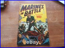 Marines In Battle #4 Atlas Pre Code Golden Age War Comic MID Grade Looks Great