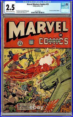 Marvel Mystery Comics #33 CGC 2.5 1942 4077379001