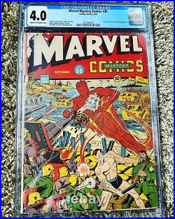 Marvel Mystery Comics #35 Cgc 4.0 1942! Classic Schaumburg Cover