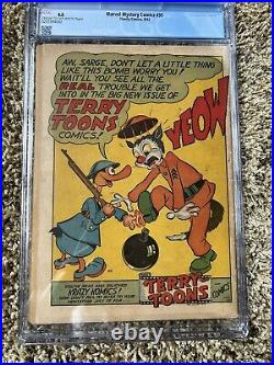 Marvel Mystery Comics #35 Cgc 4.0 1942! Classic Schaumburg Cover