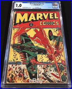 Marvel Mystery Comics #44 CGC 1.0 Classic Schomburg Golden Age WWII Comic