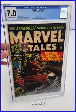 Marvel Tales #110 CGC 7.0 Atlas Comics 1952 Golden Age Skeleton Cover