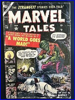 Marvel Tales #118 Atlas Hypo Needle Cover Pre Code Horror Golden Age 1953 Good