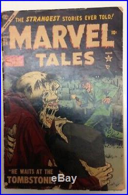 Marvel Tales #124 VINTAGE Pre Hero Comic Golden Age 10c Horror Zombie