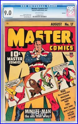 Master Comics #17 Golden Age Comic (Fawcett Publications, 1941) CGC VF/NM 9.0