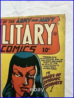 Military Comics #14 (Quality 1942) Golden Age War Reed Crandall Cover Good- RARE