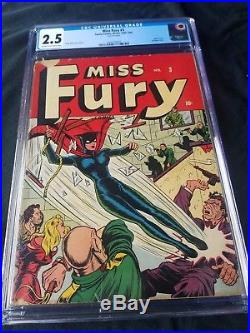 Miss Fury #3, Cgc 2.5 (1943) Golden Age, Hitler And Bondage Cover