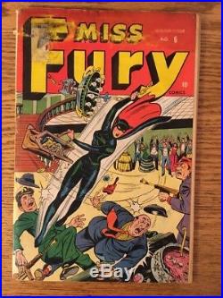 Miss Fury No 6 Golden Age Timely (Good) Schomburg cover