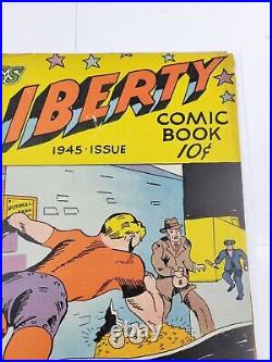 Miss Liberty #1 Burten Comics 1945 Golden Age One-Shot Superhero Cover