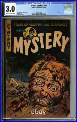 Mister Mystery #11 Cgc 3.0 Cr/ow Pages // Classic Cover Pre Code Horror 1953