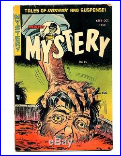 Mister Mystery #13 9/1953 GD 2.0 Acid Bath Cover Bernard Baily Golden Age Horror