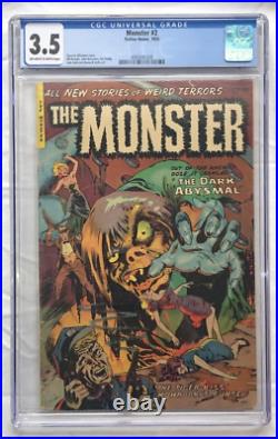 Monster #2 CGC 3.5 Fiction House 1953 Pre-Code Golden Age Horror Maurice Whitman