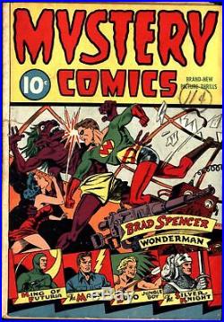 Mystery Comics #1 Golden Age Nedor 3.5