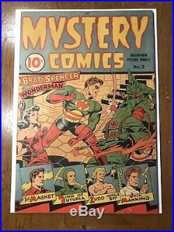 Mystery Comics #2 Golden Age Comic Book Schomburg RARE 1944 Classic Cover FN 6.0
