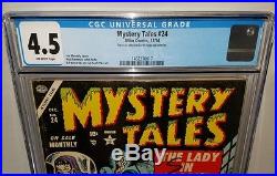 Mystery Tales #24 -RARE Golden Age Horror- CGC 4.5 (OW)