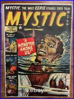 Mystic 8 Atlas Comics Golden Age Key Comic Book 1952 Pre Code Horror