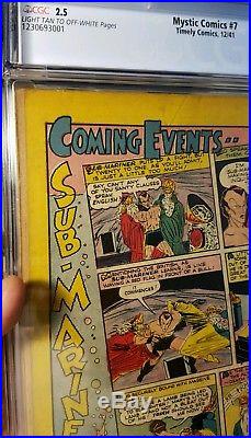 Mystic Comics #7 Scarce The Ww2 Hitler Golden Age Timely 1941 Grail Kirby Simon